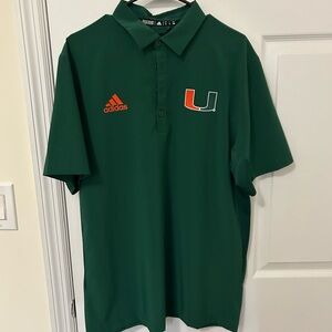 University of Miami X Adidas Sideline Polo